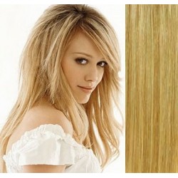 Vlasy pro metodu Pu Extension / TapeX / Tape Hair / Tape IN 60cm - přírodní/světlejší blond